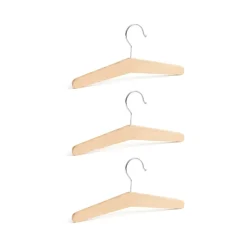 Kid's Concept Saga blonde kleerhanger 3-pack, Beuken< Kapstokken & Hangrekken
