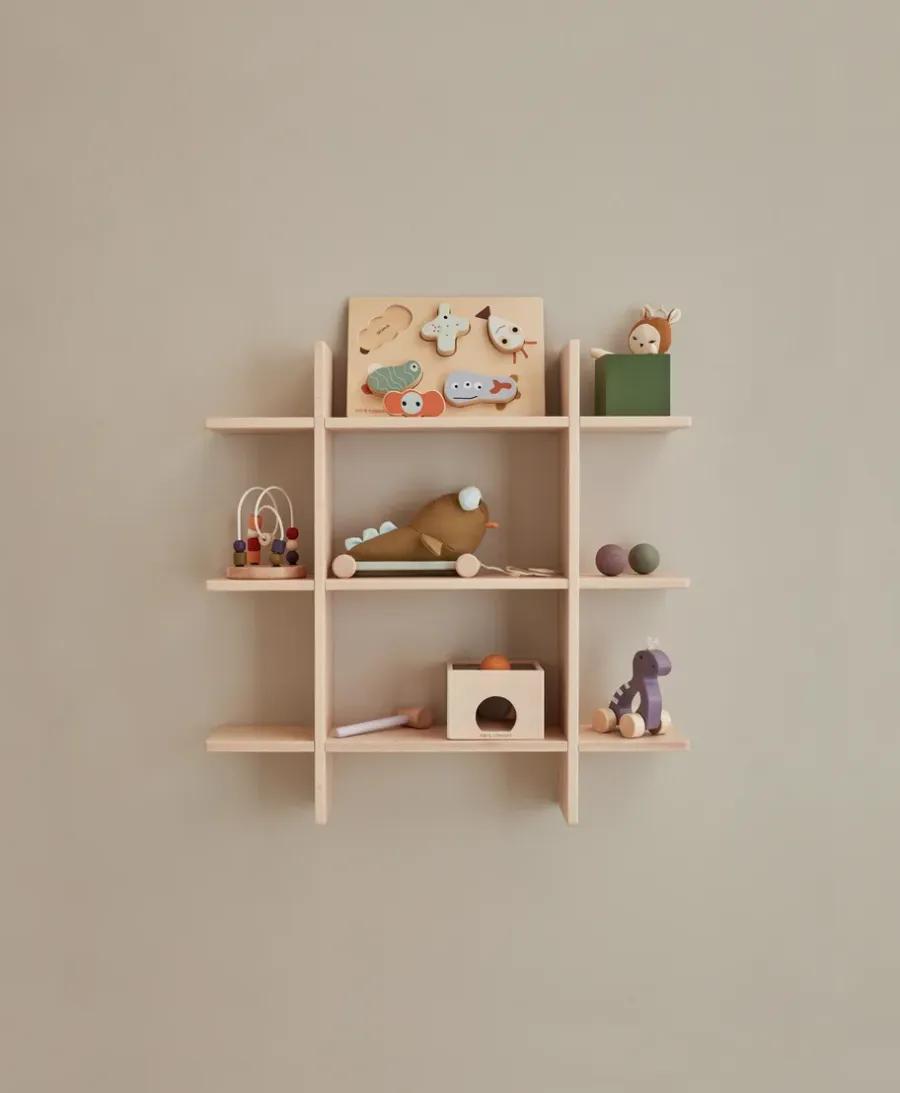 Kid's Concept Saga rek blonde, Beuken< Planken & Planksystemen|Opbergoplossingen Voor De Kinderkamer