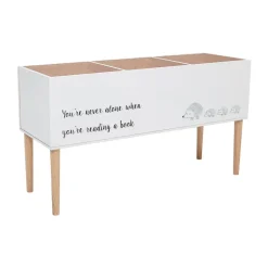 Bloomingville Salaam boekenbox 50x90 cm, Wit< Opbergoplossingen Voor De Kinderkamer