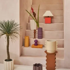 URBAN NATURE CULTURE Saldo A kandelaar 15 cm, Purple< Kaarsenhouders & Kaarsenborden
