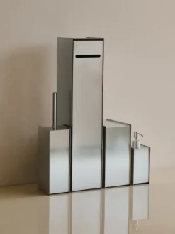 Ferm Living Sama toiletborstel, Brushed stainless steel< Toiletborstels