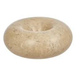 OYOY Savi marmer kandelaar small 4 cm, Beige< Kandelaars