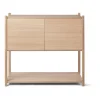 Gejst Sceene bookcase C, Licht eikenhout< Ladekasten & Dressoirs