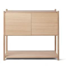 Gejst Sceene bookcase C, Licht eikenhout< Ladekasten & Dressoirs