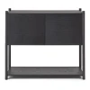 Gejst Sceene bookcase C, Zwartgebeitst eikenhout< Ladekasten & Dressoirs