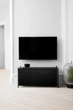 Gejst Sceene bookcase G, Zwartgebeitst eikenhout< Tv- & Mediameubels|Ladekasten & Dressoirs