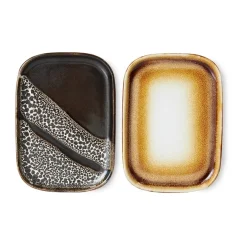 HKliving 70's dienblad klein 2-pack, Mojave< Decoratieve Accessoires|Decoratieve Dienbladen