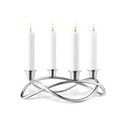 Georg Jensen Season kandelaar Ø26 cm, glanzend< Adventskandelaars & -Kaarsen