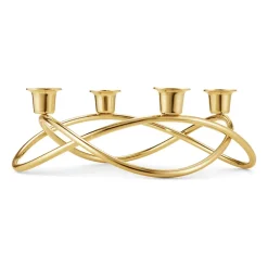 Georg Jensen Season kandelaar Ø26 cm, verguld< Adventskandelaars & -Kaarsen