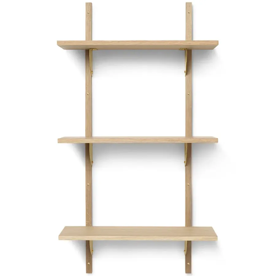 Ferm Living Sector plank S/L, Eiken-messing< Planken & Planksystemen
