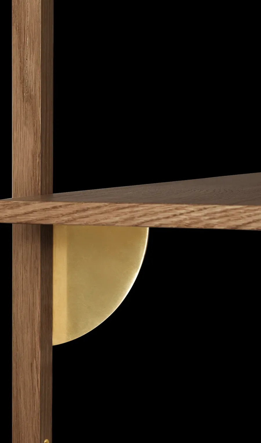 Ferm Living Sector plank S/S, Smoked Oak, brass< Planken & Planksystemen
