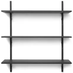 Ferm Living Sector plank triple wide, Zwart essen-zwart< Planken & Planksystemen