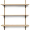 Ferm Living Sector plank triple wide, Eiken-zwart< Planken & Planksystemen