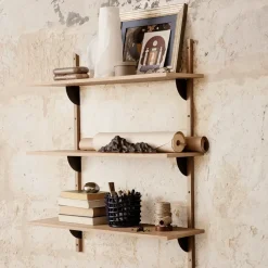 Ferm Living Sector plank triple wide, Eiken-zwart< Planken & Planksystemen