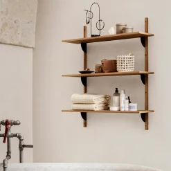 Ferm Living Sector plank triple wide, Eiken-zwart< Planken & Planksystemen