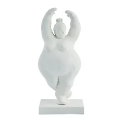 Lene Bjerre Serafina decoratie vrouw pirouette 28 cm, White< Decoratieve Accessoires