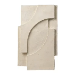Kristina Dam Studio Serif Relief wanddecoratie M, Offwhite< Wanddecoraties