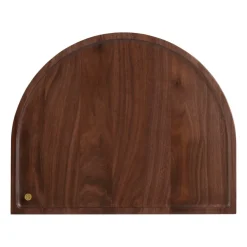 AYTM Sessio dienblad afgerond 32x40 cm, Walnoot< Decoratieve Accessoires|Decoratieve Dienbladen