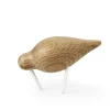 Normann Copenhagen Shorebird eikenhout-wit, klein< Houten Beelden