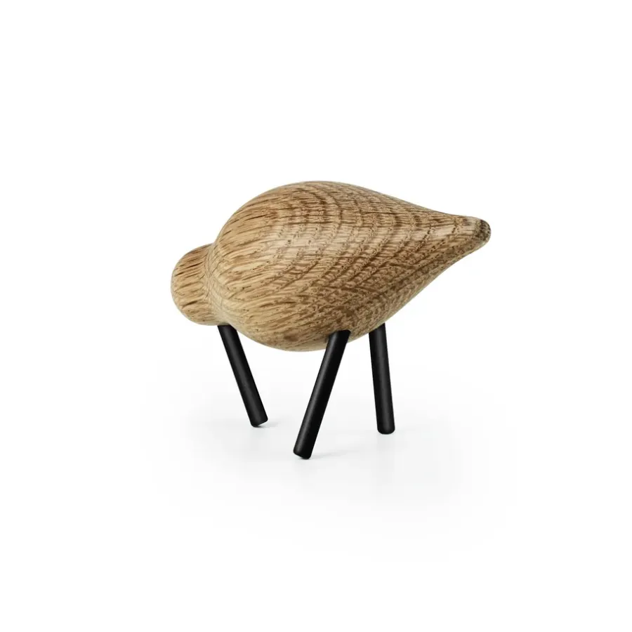 Normann Copenhagen Shorebird eiken-zwart, small< Houten Beelden
