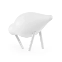 Normann Copenhagen Shorebird wit, klein< Houten Beelden