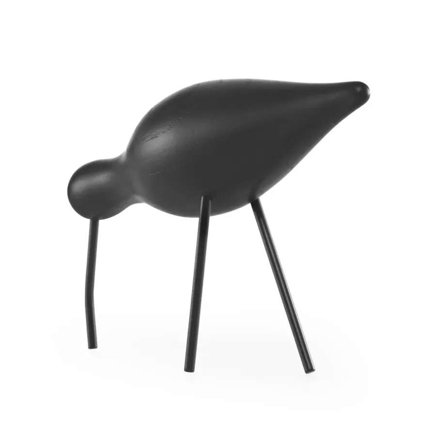 Normann Copenhagen Shorebird zwart, groot< Houten Beelden