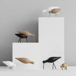 Normann Copenhagen Shorebird zwart, groot< Houten Beelden