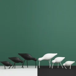 Normann Copenhagen Shorebird zwart, klein< Houten Beelden