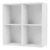 Montana SHOW wandplank 69,6x69,6 cm incl. ophangrail, New white< Planken & Planksystemen