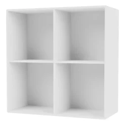 Montana SHOW wandplank 69,6x69,6 cm incl. ophangrail, New white< Planken & Planksystemen