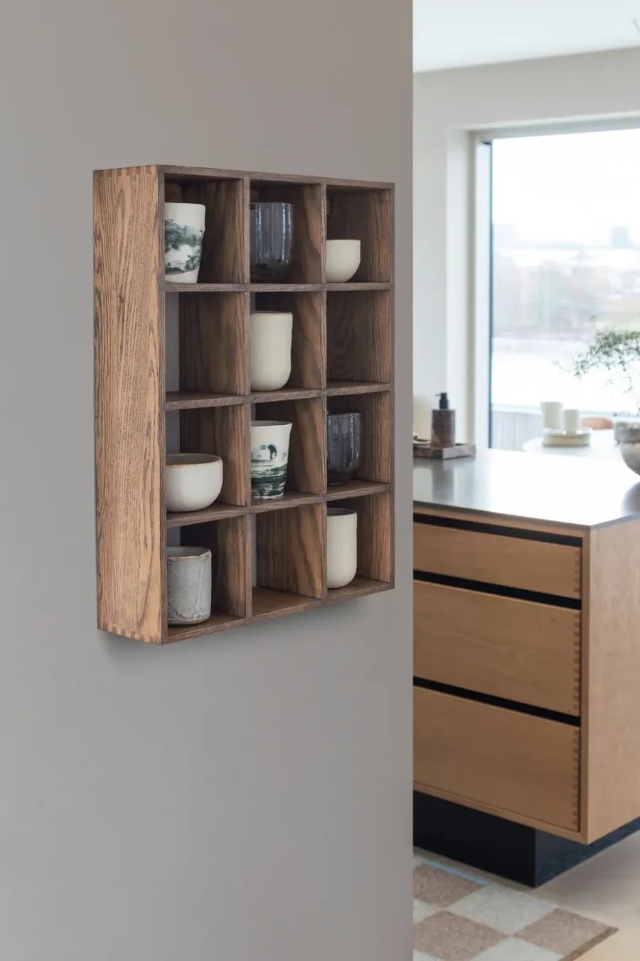 Mette Ditmer Showcase wandplank 40x53 cm, Dark oiled oak< Planken & Planksystemen