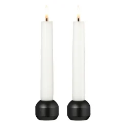 LIND DNA Silhouette kandelaar 34 2-pack, Black< Kandelaars