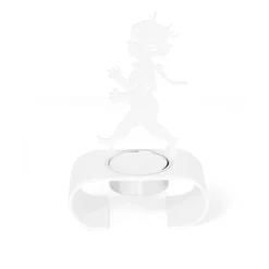 Solstickan Design Silhuett waxinelichtjeshouder 9,3x13,3 cm, Wit< Kaarsenhouders & Kaarsenborden