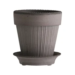 Bergs Potter Simona pot Ø18 cm, Grijs< Bloempotten