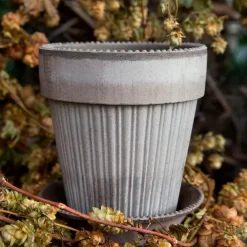 Bergs Potter Simona pot Ø18 cm, Grijs< Bloempotten