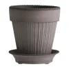 Bergs Potter Simona pot 16 cm, Grijs< Bloempotten