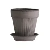 Bergs Potter Simona pot Ø12 cm, Grijs< Bloempotten