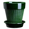 Bergs Potter Simona pot geglazuurd Ø16 cm, Groen< Bloempotten