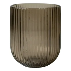 DBKD Simple Stripe glazen vaas brown, Small< Vazen