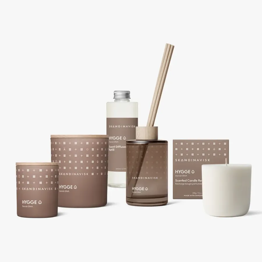 Skandinavisk refill voor geurstokjes 200 ml, Hygge< Geurkaarsen & Aroma Diffusers