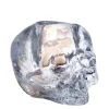 Kosta Boda Skull theelichthouder 8,5 cm, helder glas< Kaarsenhouders & Kaarsenborden