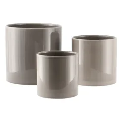 Scandi Living Sleek bloempot Ø19 cm, Beige< Bloempotten