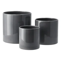 Scandi Living Sleek bloempot Ø15 cm, Charcoal< Bloempotten