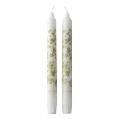 Wik & Walsøe Slåpeblom kaars 2-pack, Groen< Kaarsen