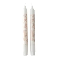 Wik & Walsøe Slåpeblom kaars 2-pack, Roze< Kaarsen