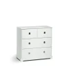 Mavis Smögen dressoir, wit, 4 laden, chroom< Ladekasten & Ladeblokken