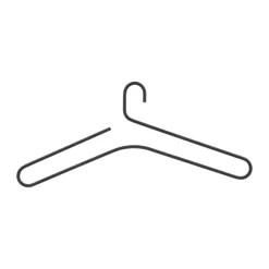 Scandi Living Smooth kledinghanger 5-pack, Black< Haken & Hangers