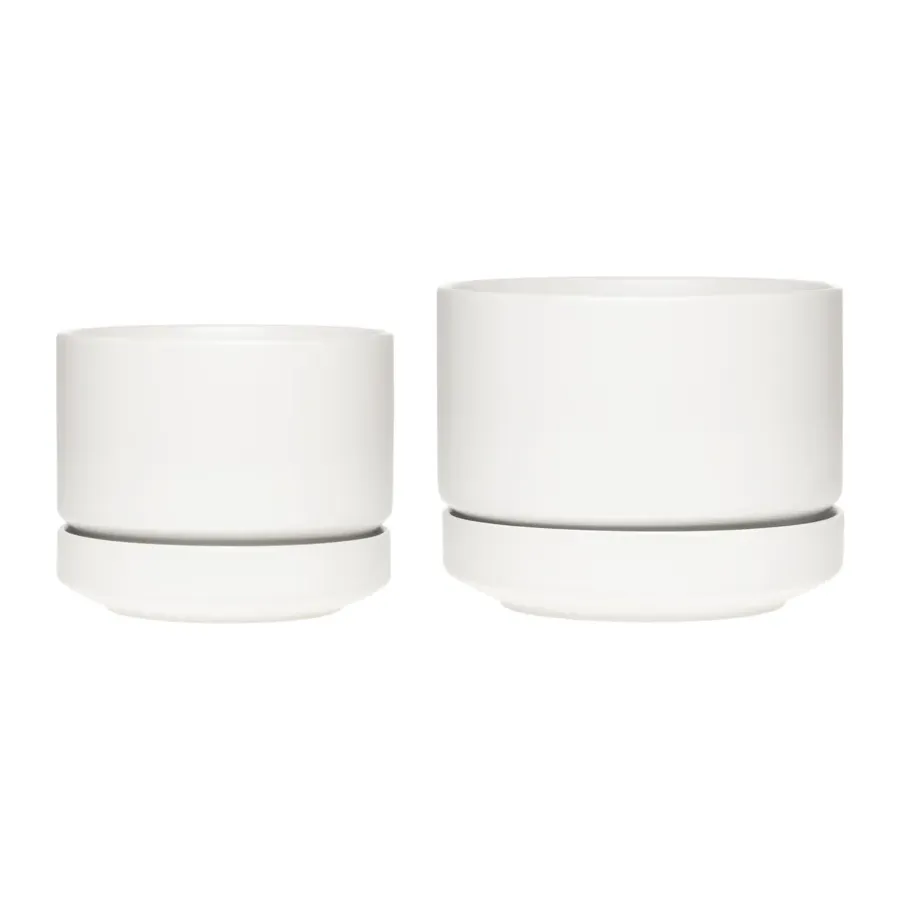 Arabia SN Pot Ø19 cm, Mat wit< Bloempotten