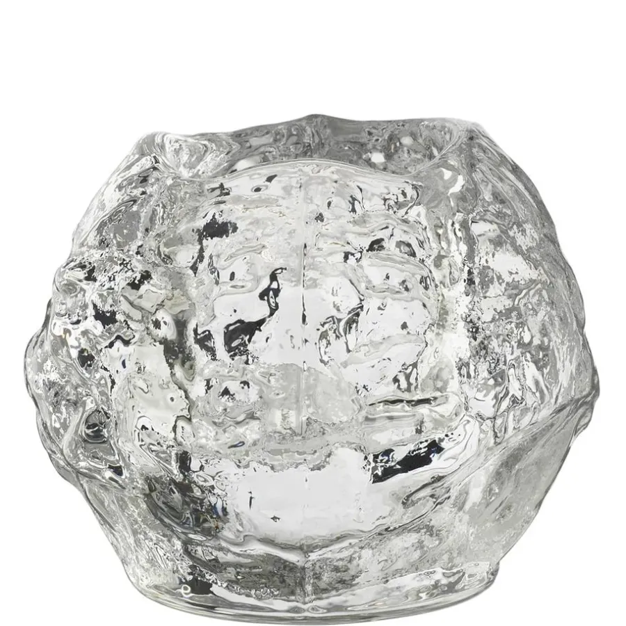 Kosta Boda Snowball theelicht houder, large< Kaarsenhouders & Kaarsenborden