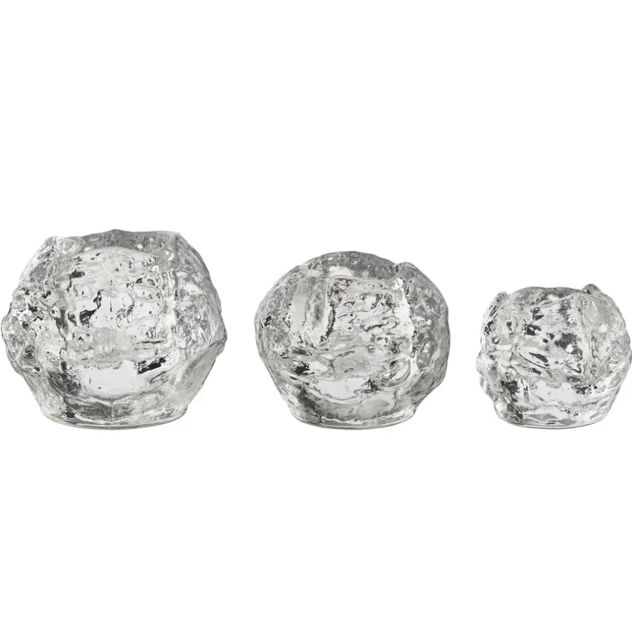 Kosta Boda Snowball waxinelichthouder 3-pack, 3-pack< Kaarsenhouders & Kaarsenborden